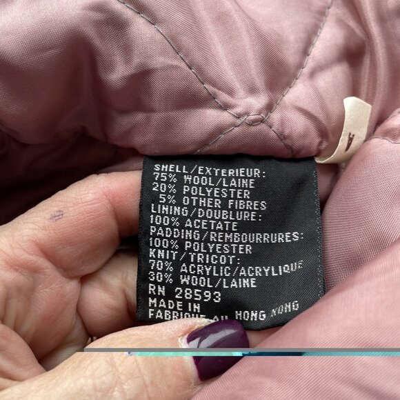 Vintage Members Only Tweed Jacket Mens 42 Large Gray Quilted Lining Retro 80s - Picture 10 of 13